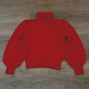 Alan Austin Vintage 100% Cashmere Red Turtleneck